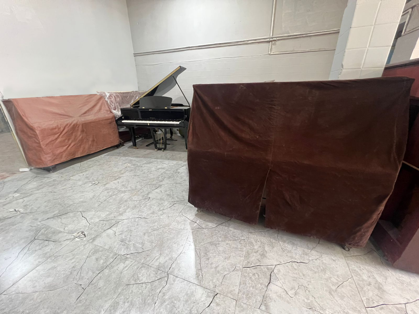 Armazenagem climatizada para pianos