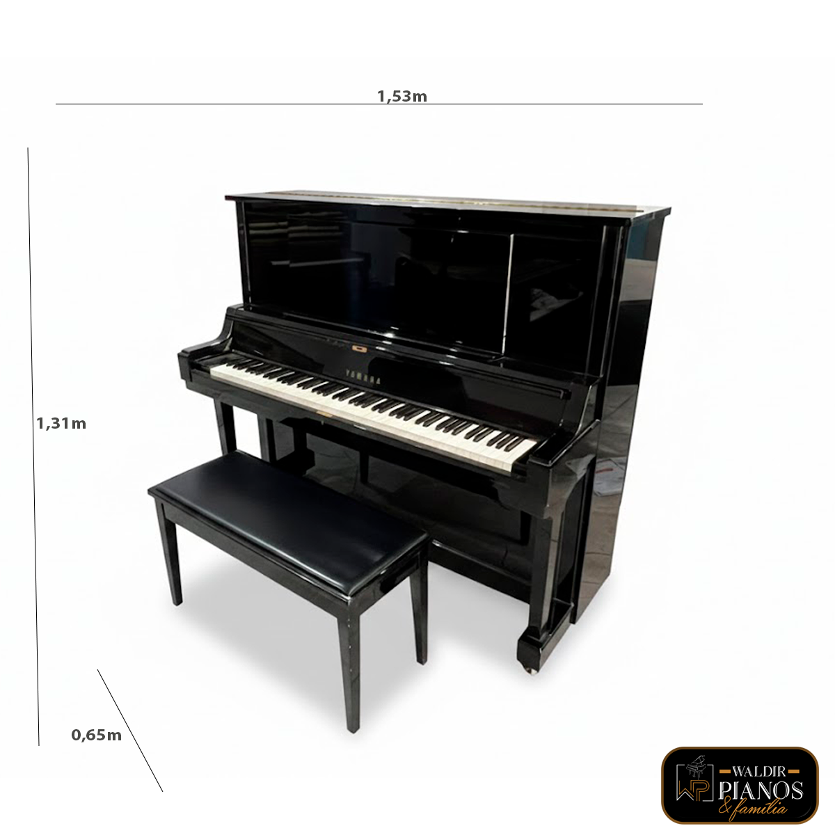 Vista 2 do piano Yamaha Acústico