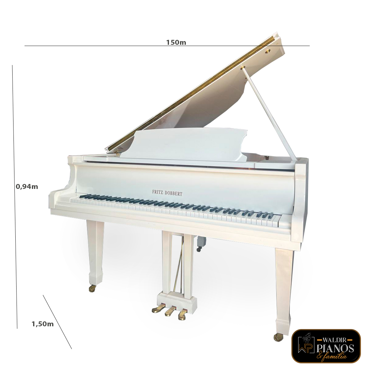 Vista 2 do piano Fritz Dobbert Cauda